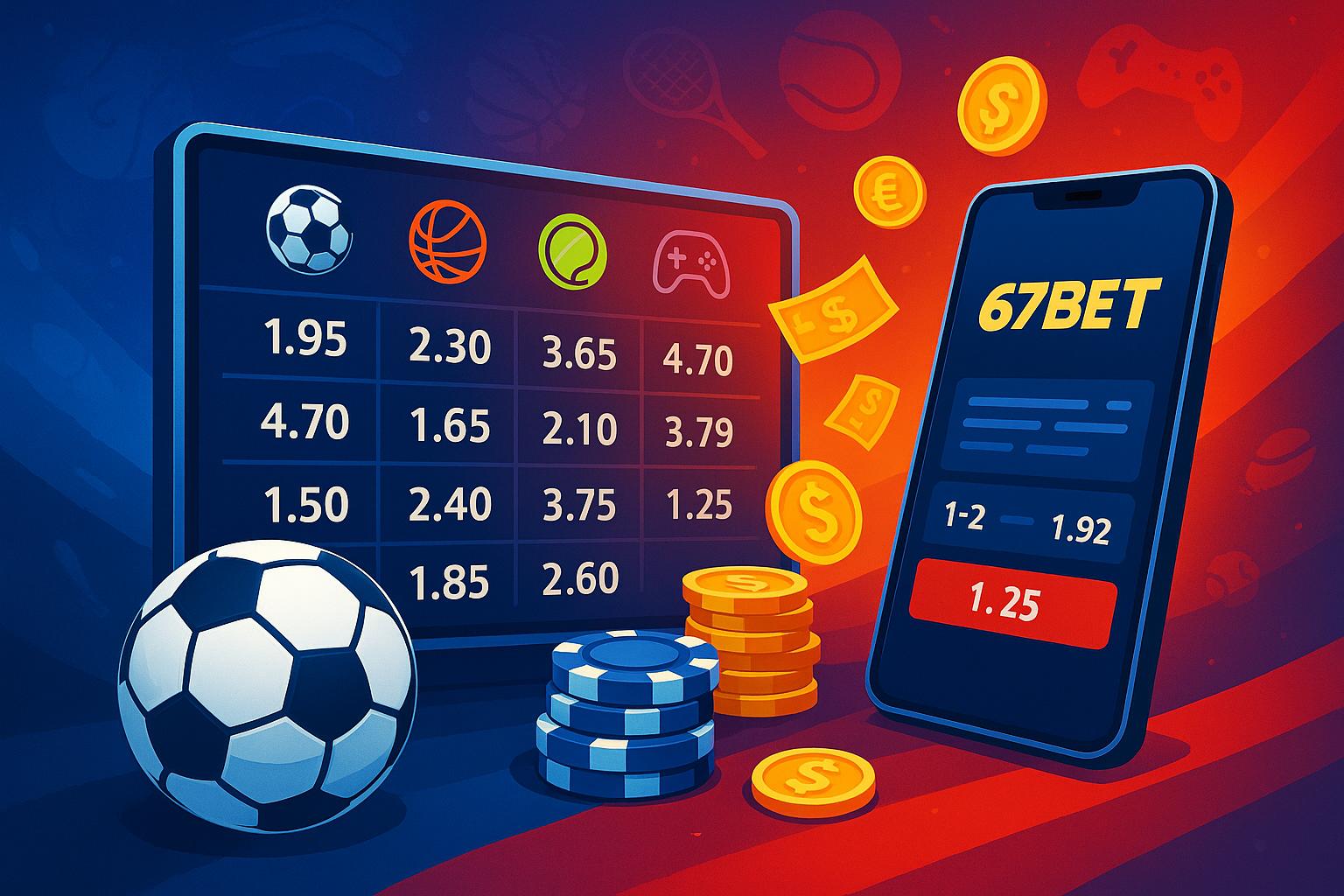 Aposte em apostas esportivas no cassino online 67BET