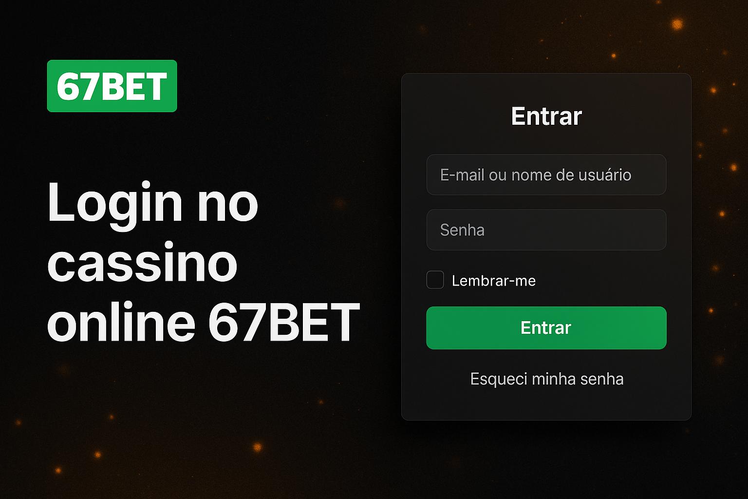 Criar uma nova Conta no plataforma 67BET  